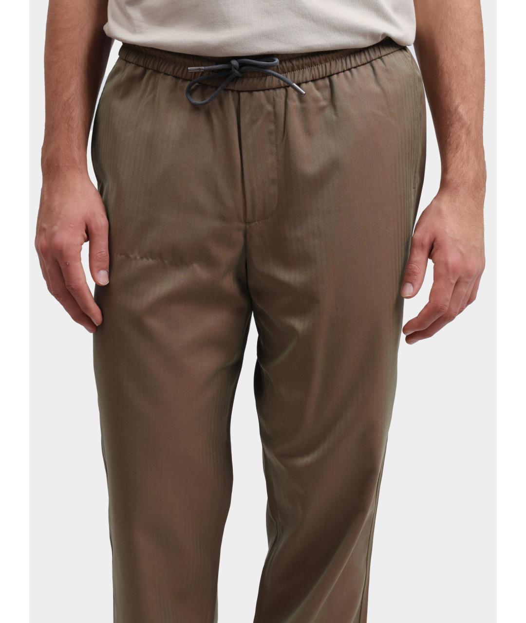 SEASE Коричневые повседневные брюки, фото 4
