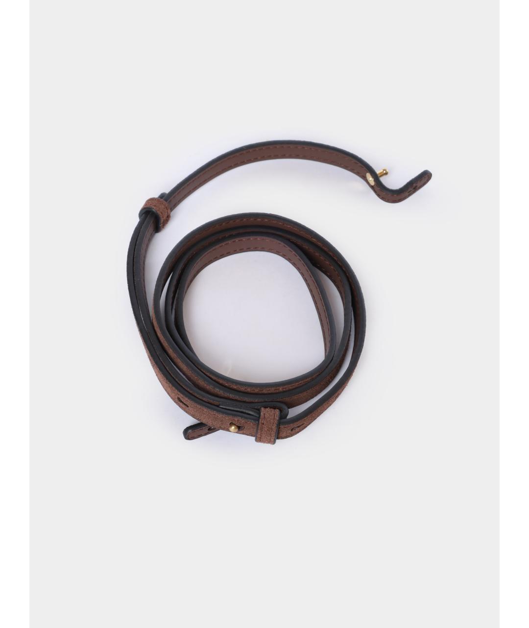 PINKO Коричневая замшевая сумка с короткими ручками, фото 5