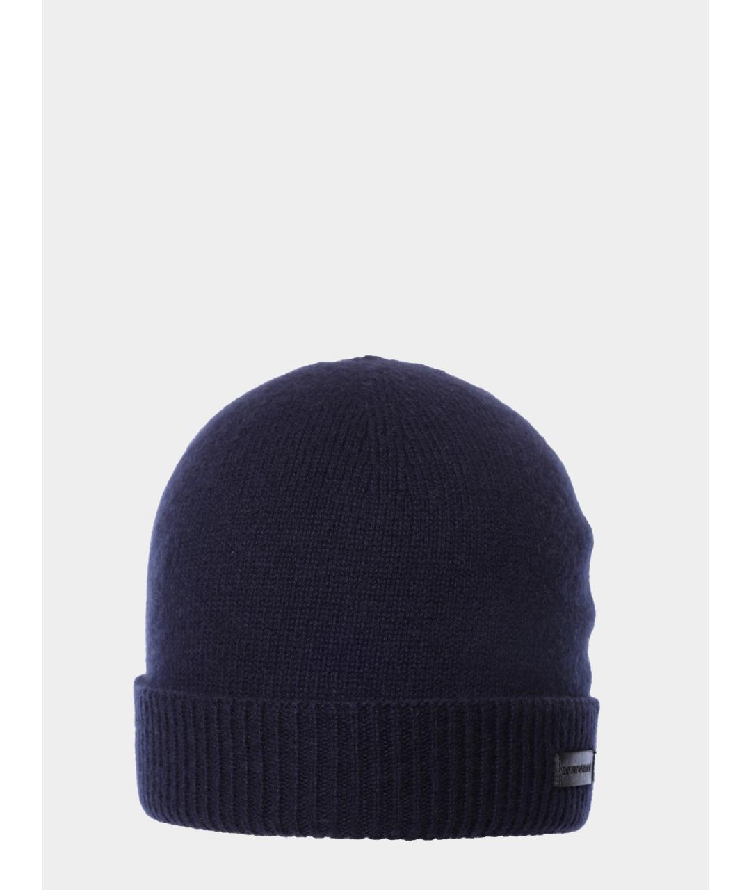 EMPORIO ARMANI Синяя шапка, фото 3