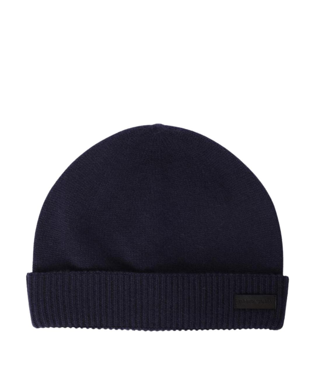 EMPORIO ARMANI Синяя шапка, фото 1