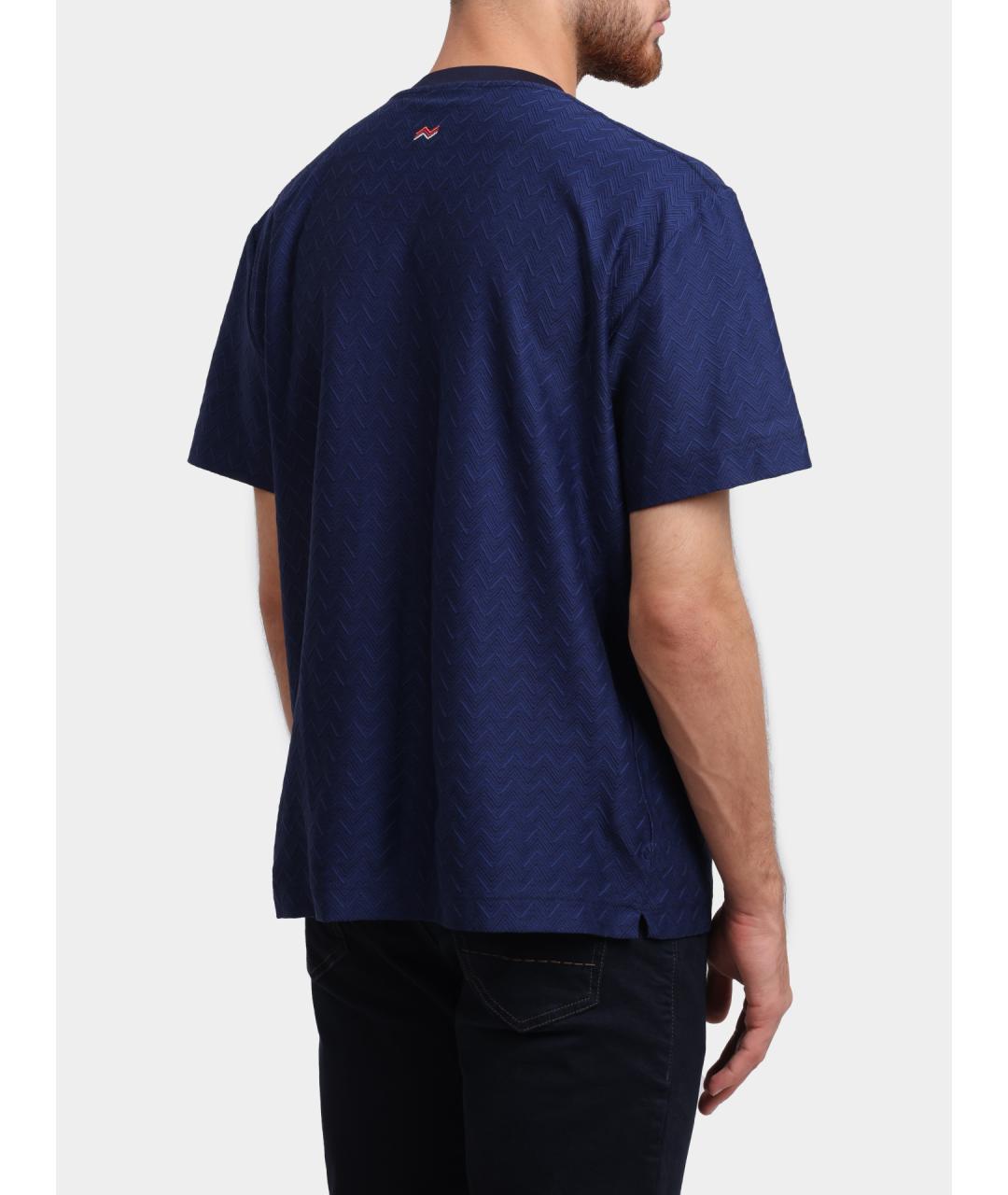 MISSONI Синяя хлопковая футболка, фото 4