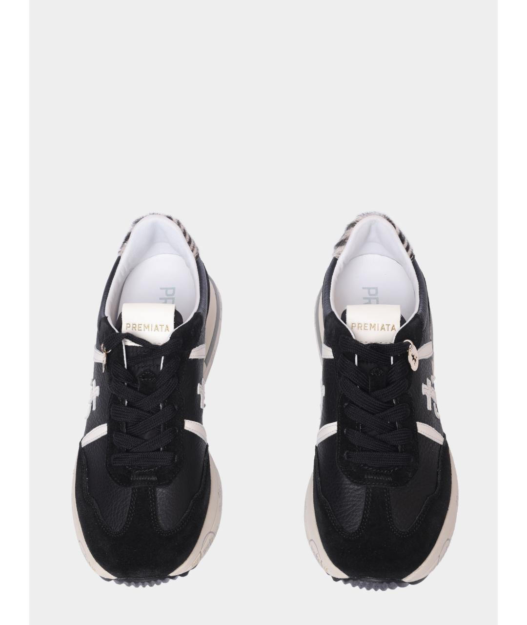 PREMIATA Черные кожаные кроссовки, фото 3