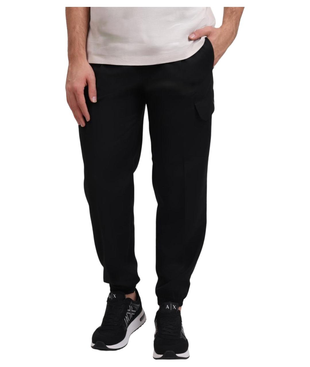 ARMANI EXCHANGE Черные повседневные брюки, фото 1