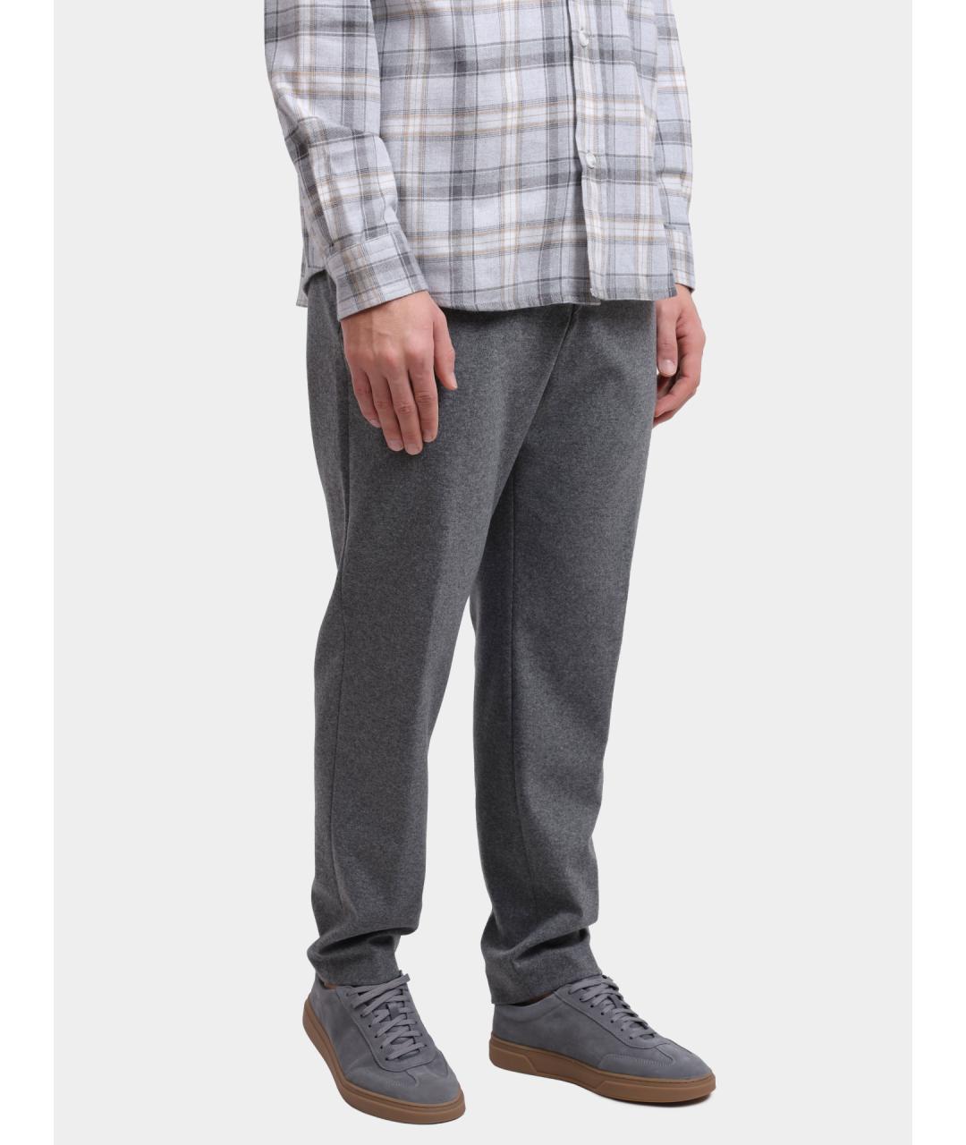 HUGO BOSS Серые повседневные брюки, фото 3