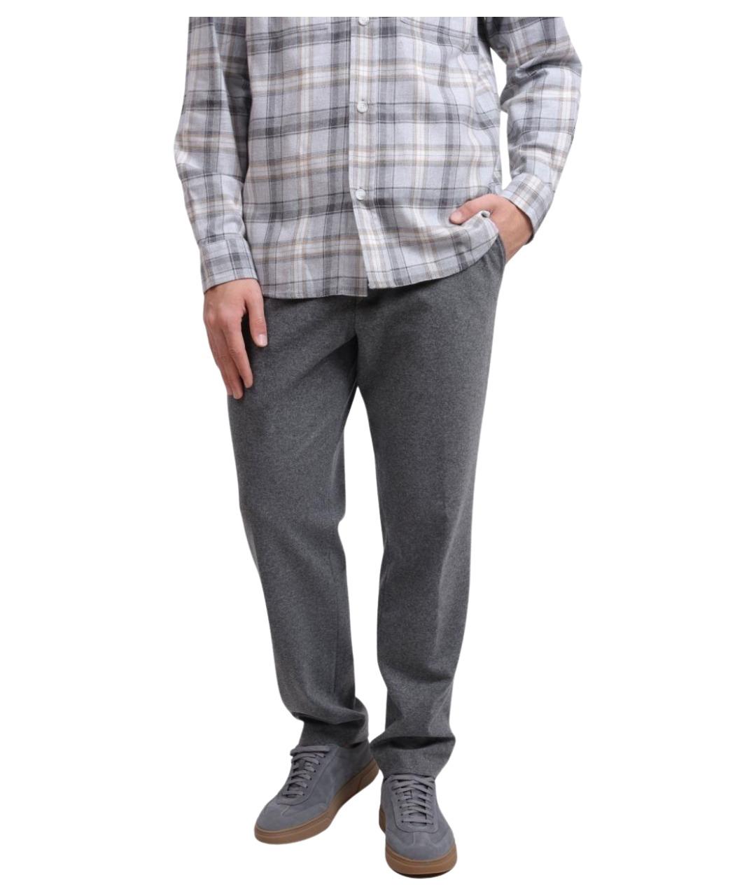 HUGO BOSS Серые повседневные брюки, фото 1