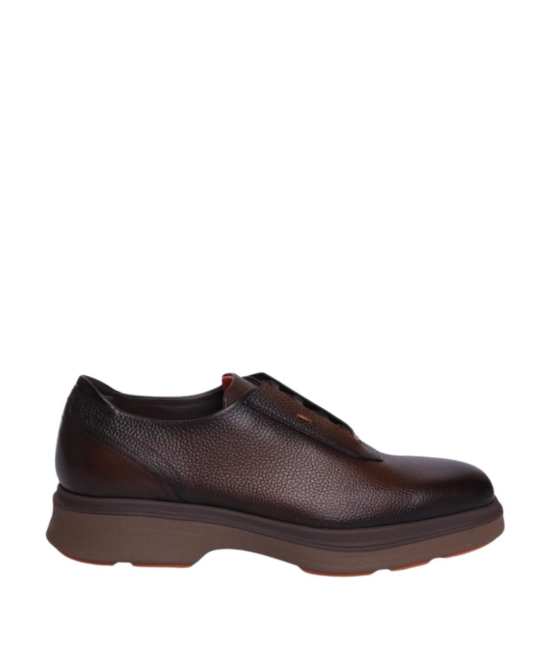 SANTONI Кожаные низкие ботинки, фото 1
