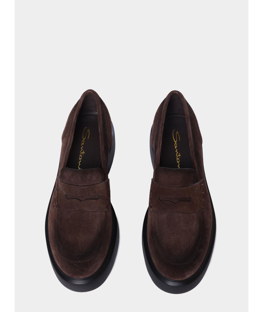 SANTONI Замшевые лоферы, фото 5