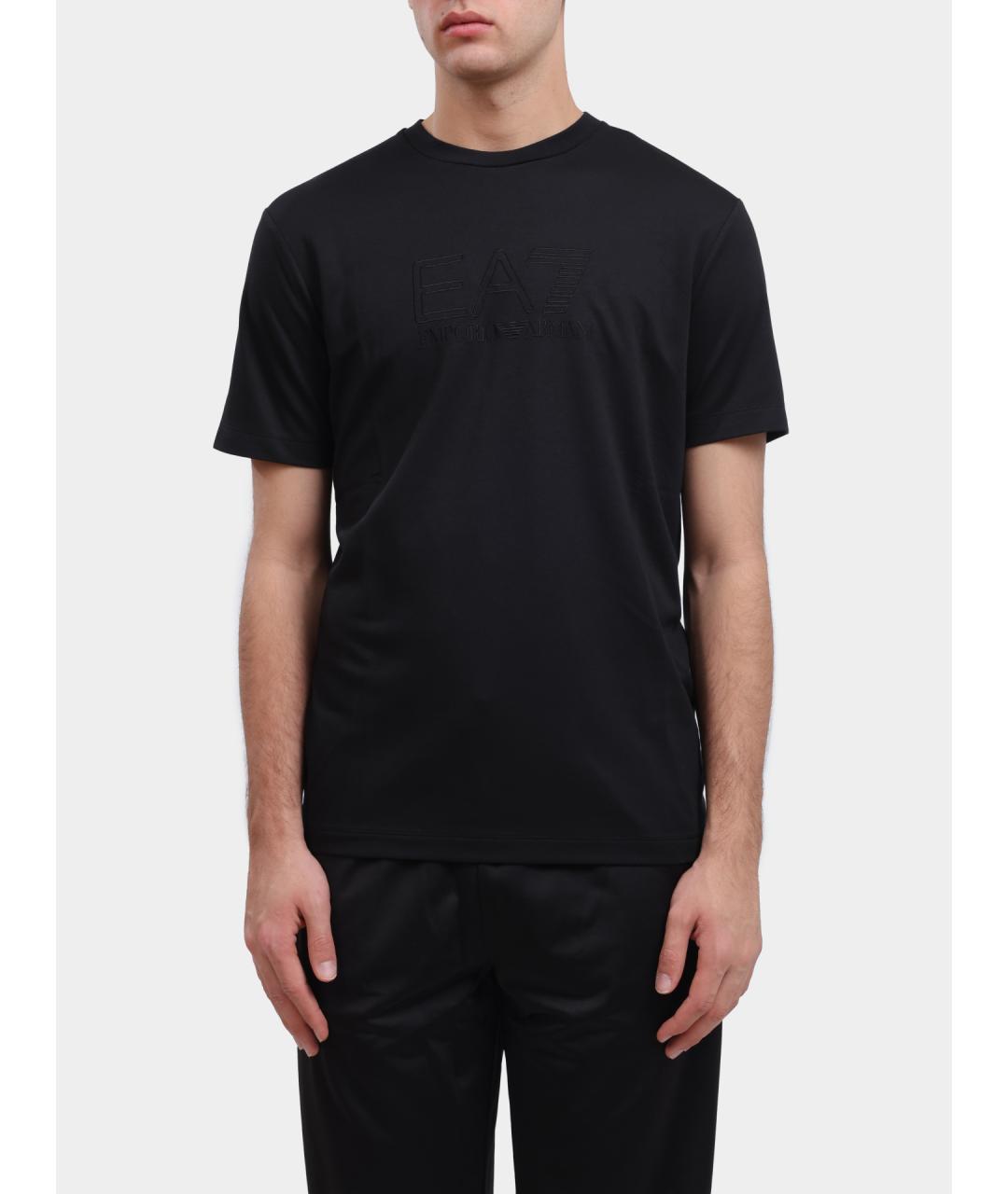 EA7 Черная футболка, фото 6