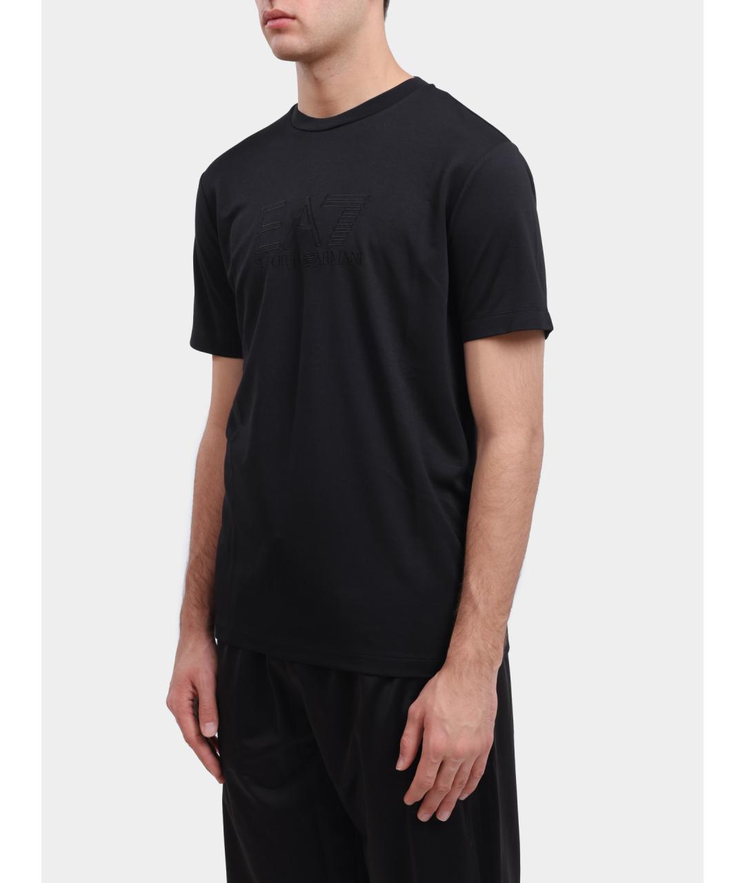 EA7 Черная футболка, фото 3