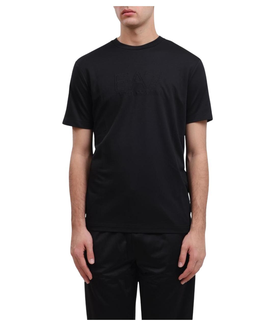 EA7 Черная футболка, фото 1