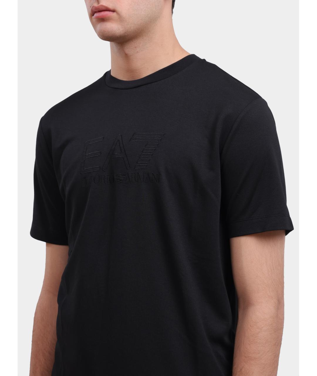 EA7 Черная футболка, фото 4