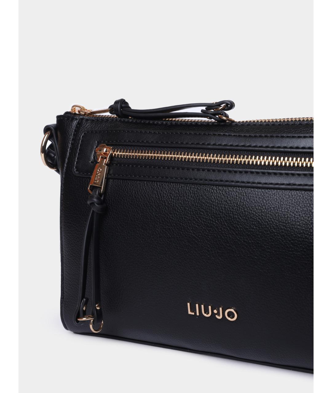 LIU JO Черная сумка через плечо, фото 4