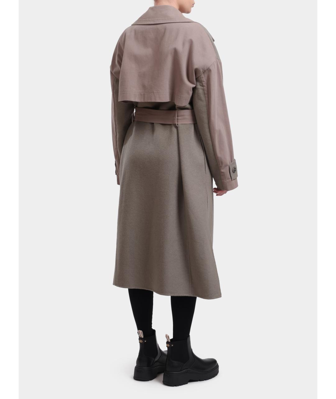 LIU JO Бежевый хлопковый тренч/плащ, фото 5