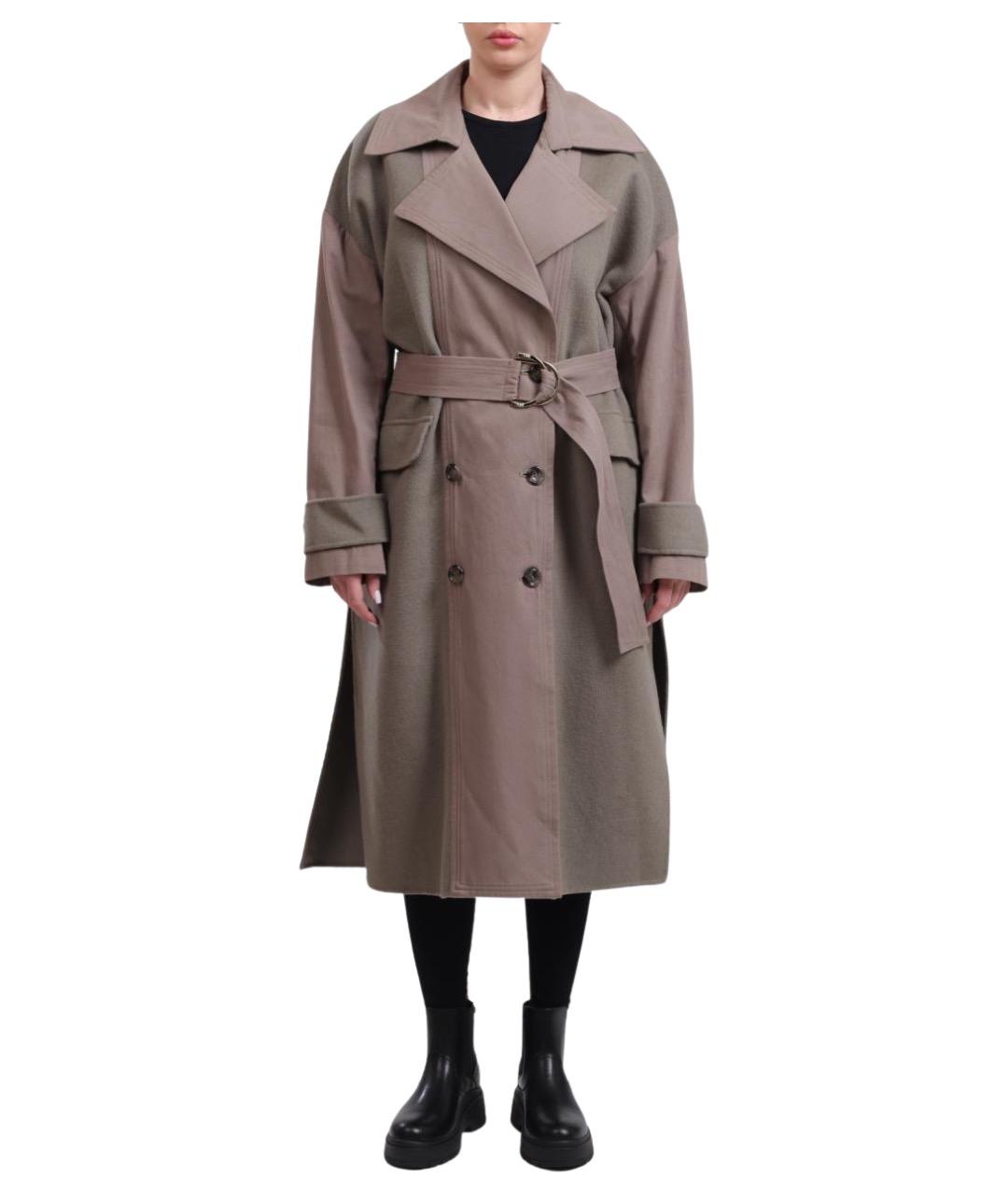 LIU JO Бежевый хлопковый тренч/плащ, фото 1