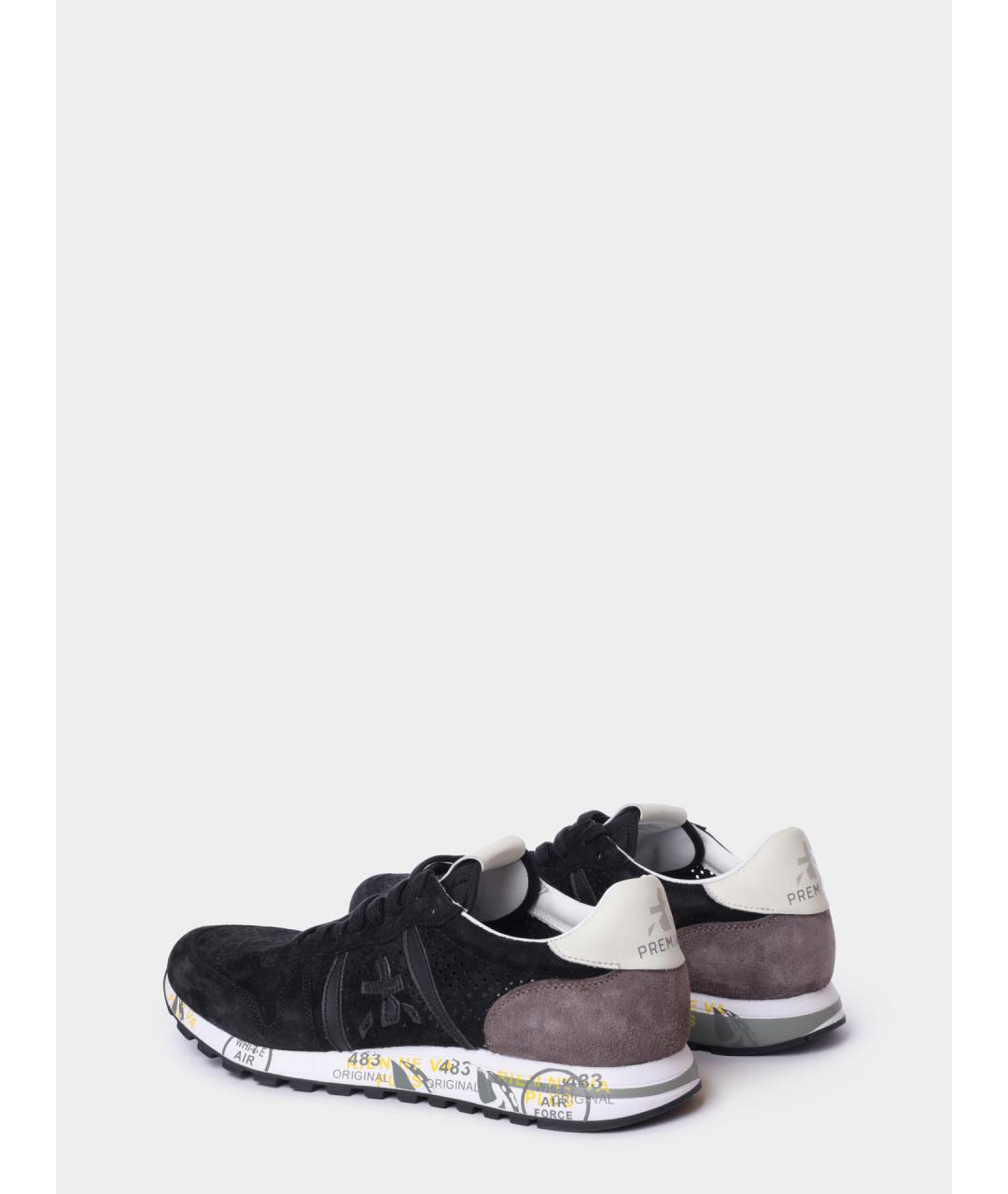 PREMIATA Черные низкие кроссовки / кеды, фото 5