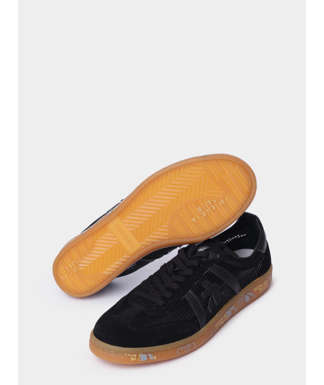 PREMIATA Черные низкие кроссовки / кеды, фото 4