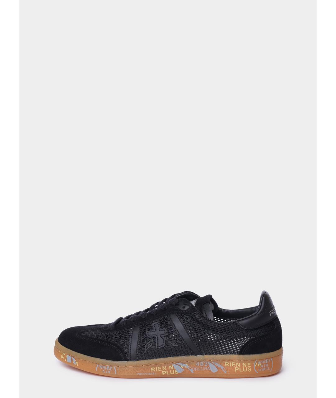 PREMIATA Черные низкие кроссовки / кеды, фото 6