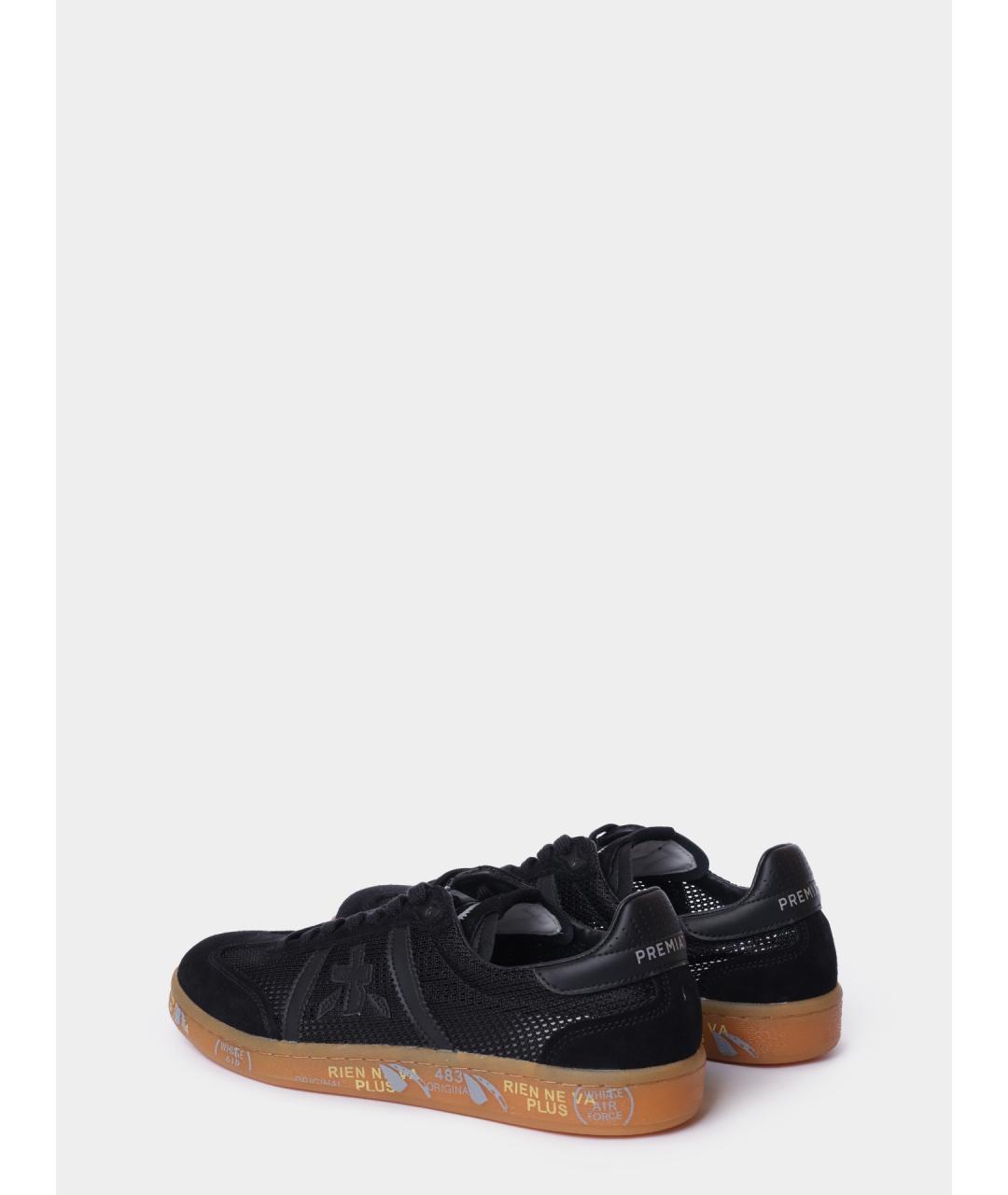 PREMIATA Черные низкие кроссовки / кеды, фото 5