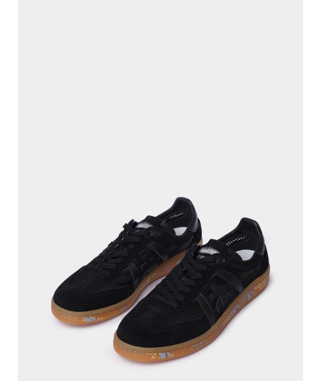 PREMIATA Черные низкие кроссовки / кеды, фото 2