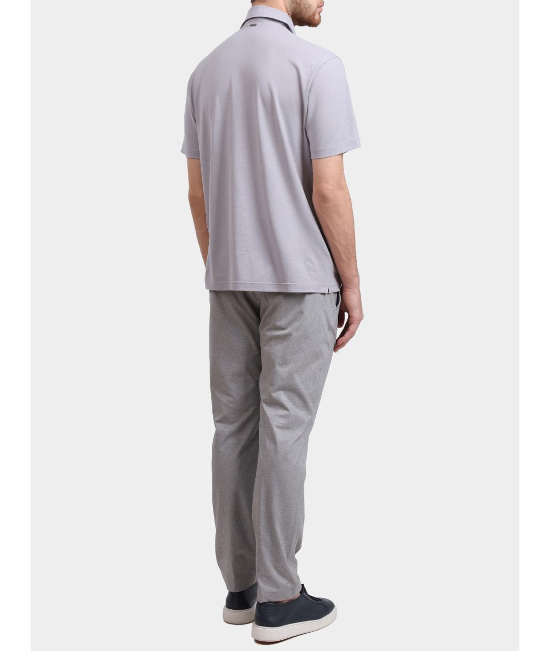 HERNO Хлопковое поло с коротким рукавом, фото 5