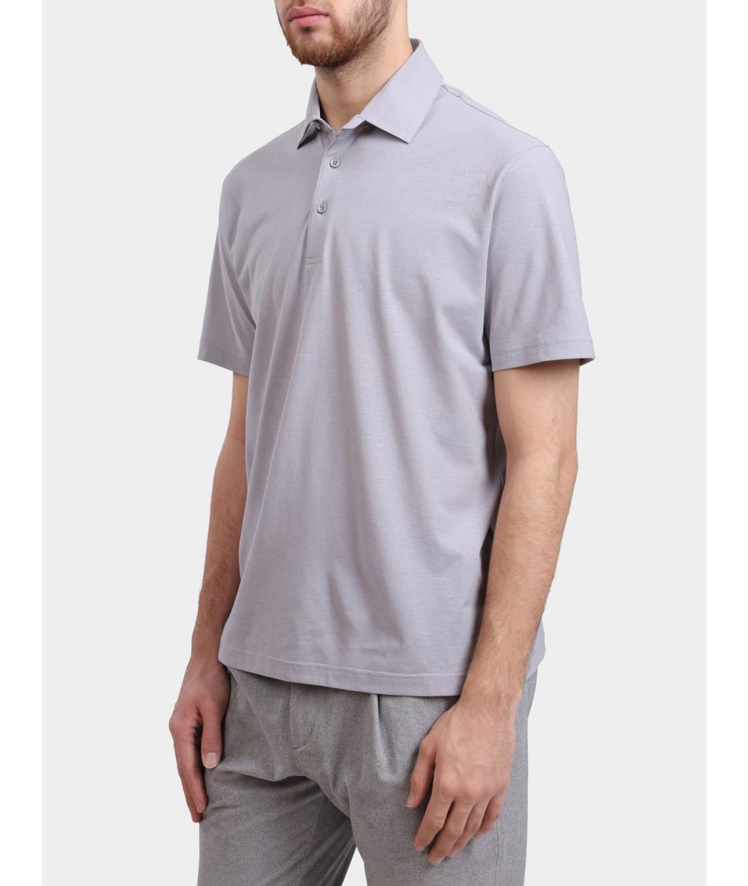 HERNO Хлопковое поло с коротким рукавом, фото 4