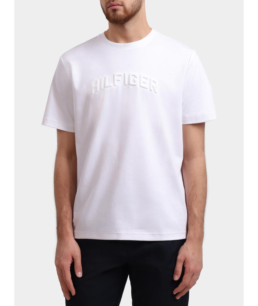 TOMMY HILFIGER Белая хлопковая футболка, фото 5