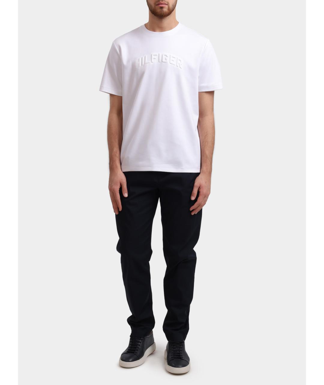TOMMY HILFIGER Белая хлопковая футболка, фото 2