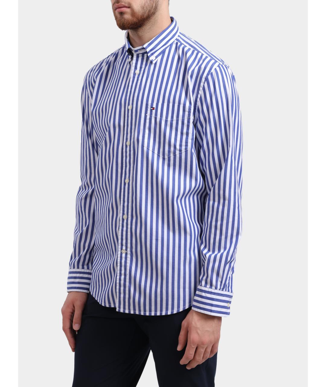 TOMMY HILFIGER Мульти хлопковая кэжуал рубашка, фото 3