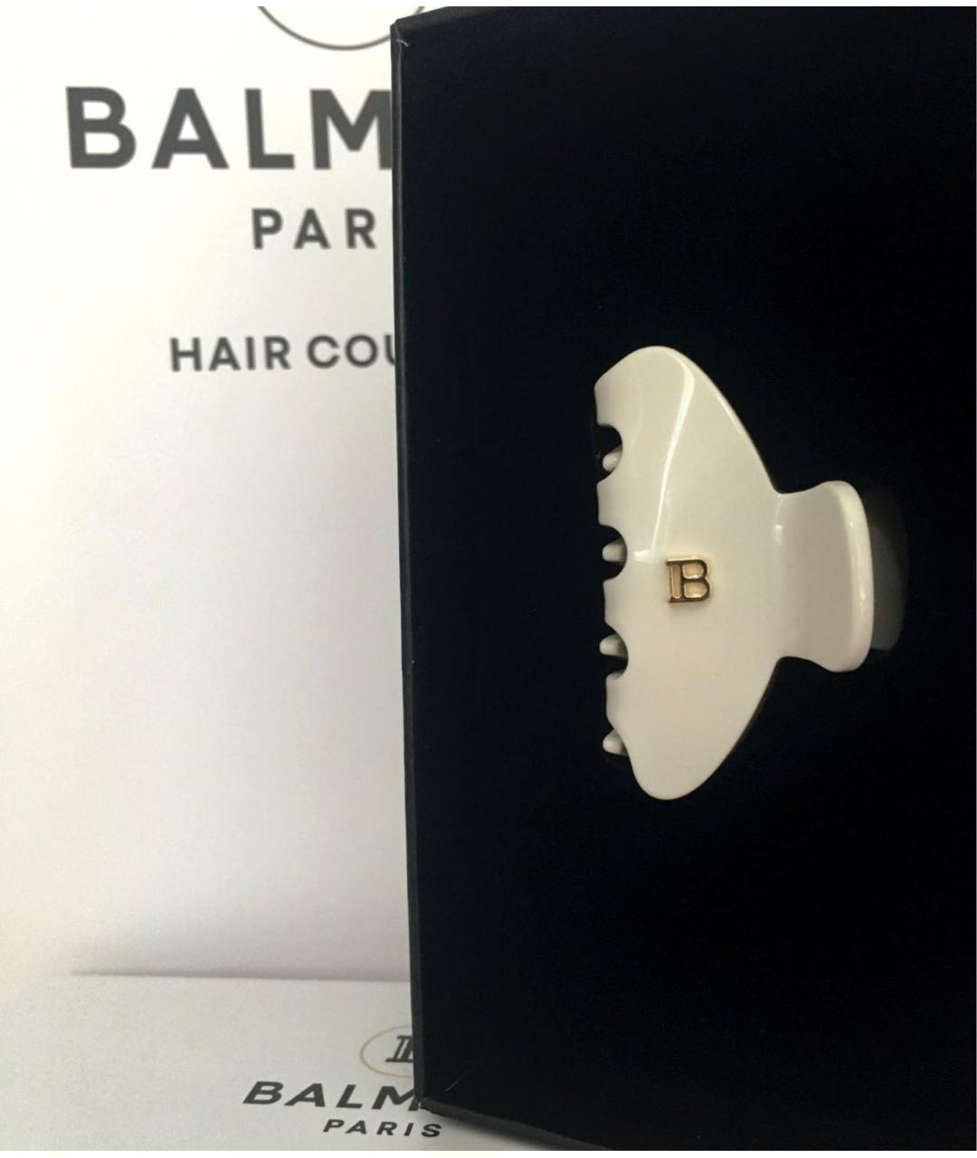 BALMAIN Белая заколка, фото 2