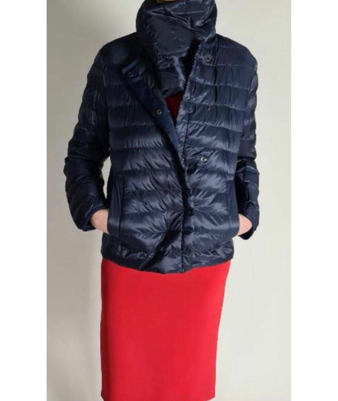 MAX MARA Темно-синяя полиамидовая куртка, фото 5