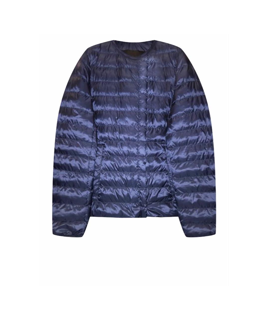 MAX MARA Темно-синяя полиамидовая куртка, фото 1