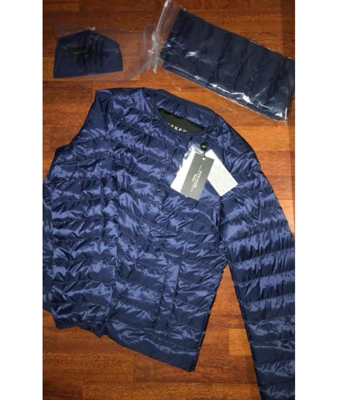 MAX MARA Темно-синяя полиамидовая куртка, фото 3