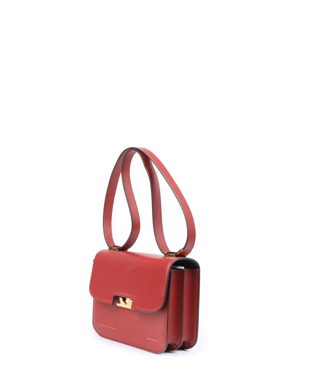 VICTORIA BECKHAM Красная кожаная сумка через плечо, фото 2