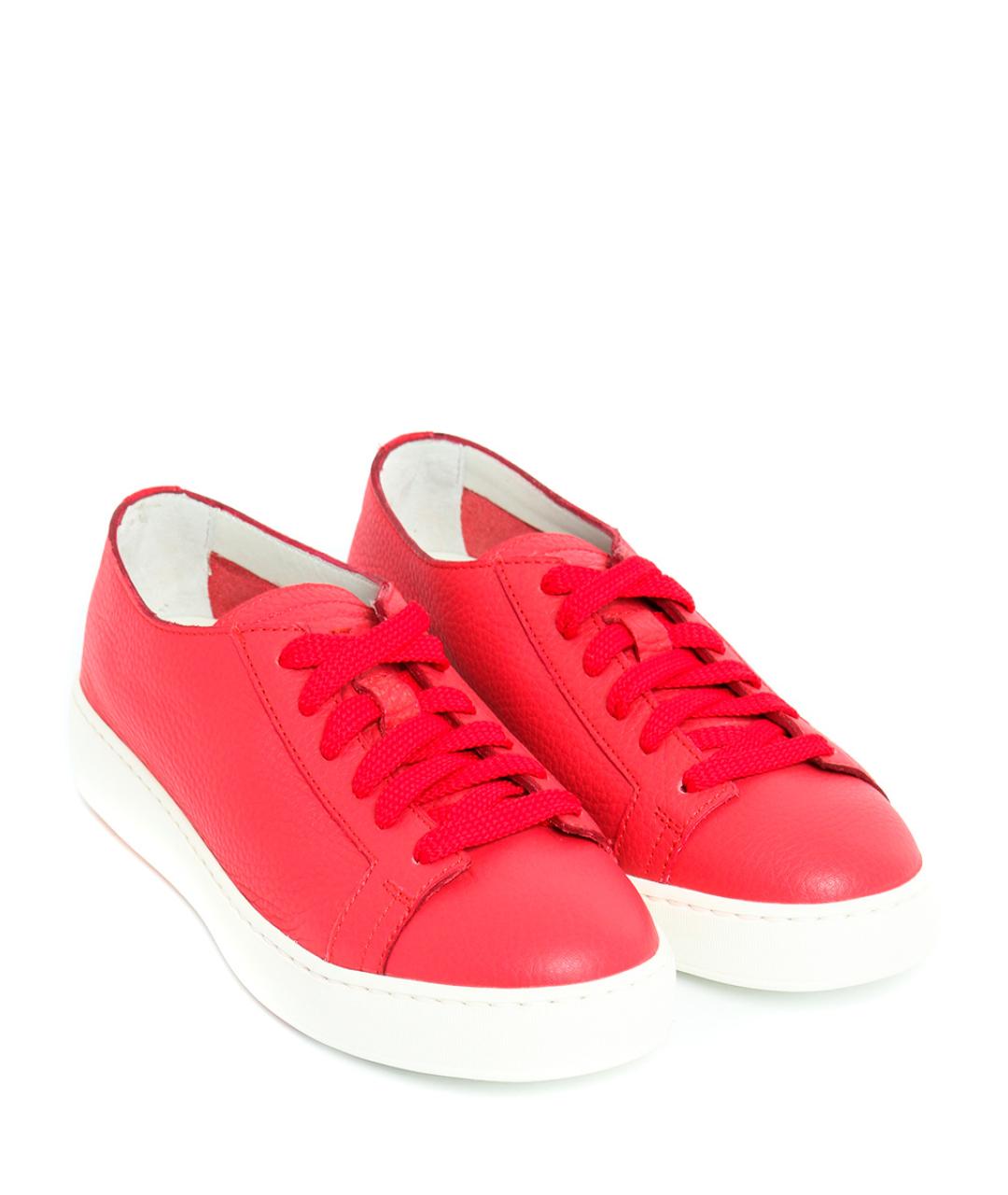 SANTONI Кожаные кеды, фото 3