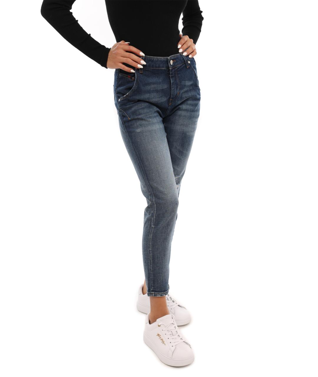 DIESEL Синие хлопковые джинсы слим, фото 5