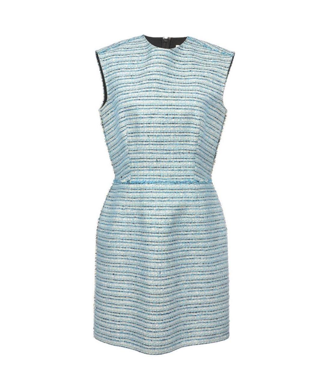 BALENCIAGA Голубое ацетатное повседневное платье, фото 1