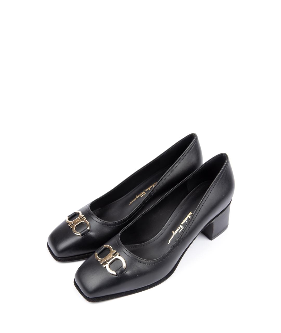 FERRAGAMO Черные туфли, фото 4