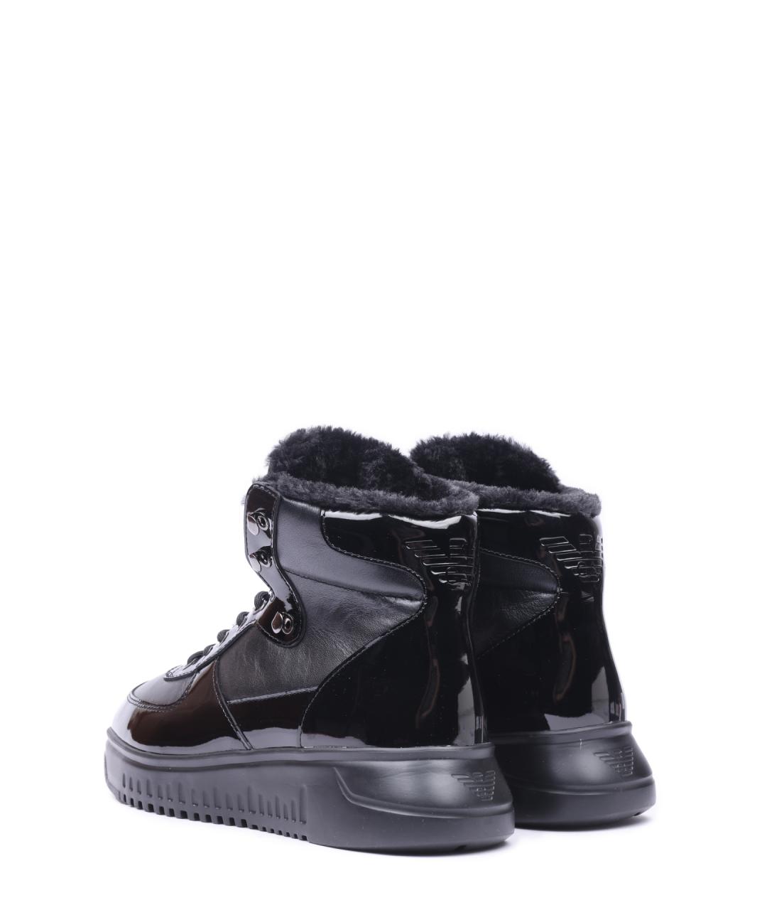 EMPORIO ARMANI Черные ботинки, фото 3