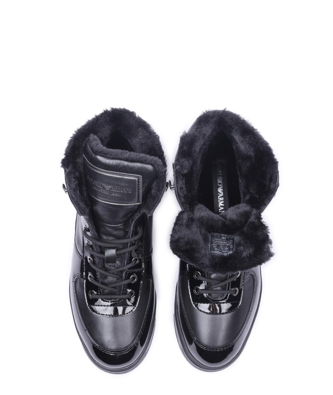 EMPORIO ARMANI Черные ботинки, фото 4