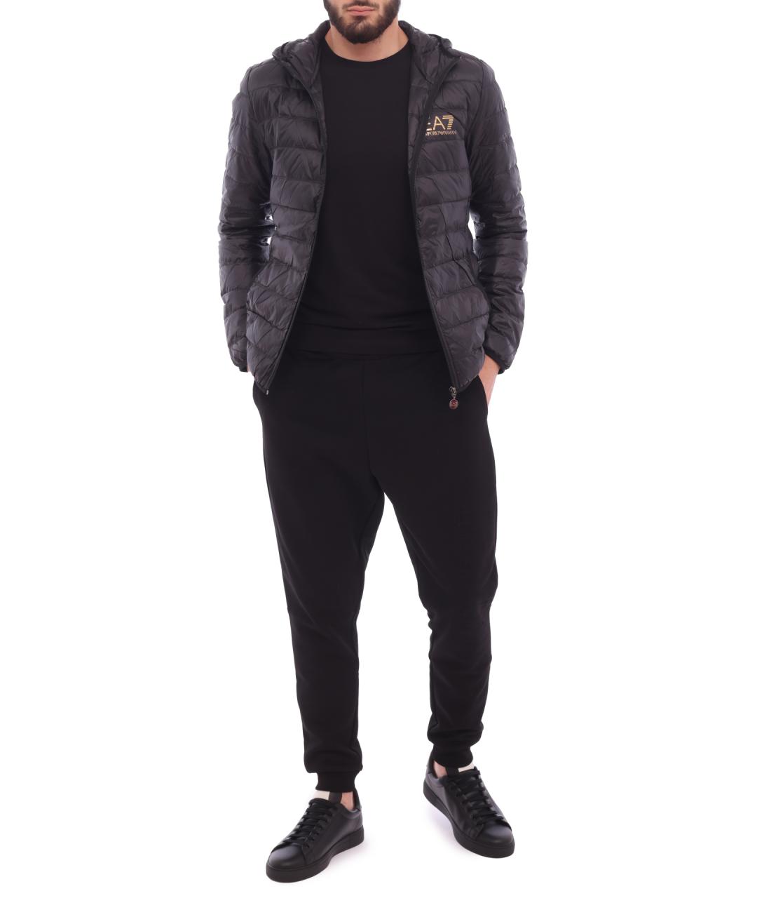 EA7 Черная куртка, фото 2