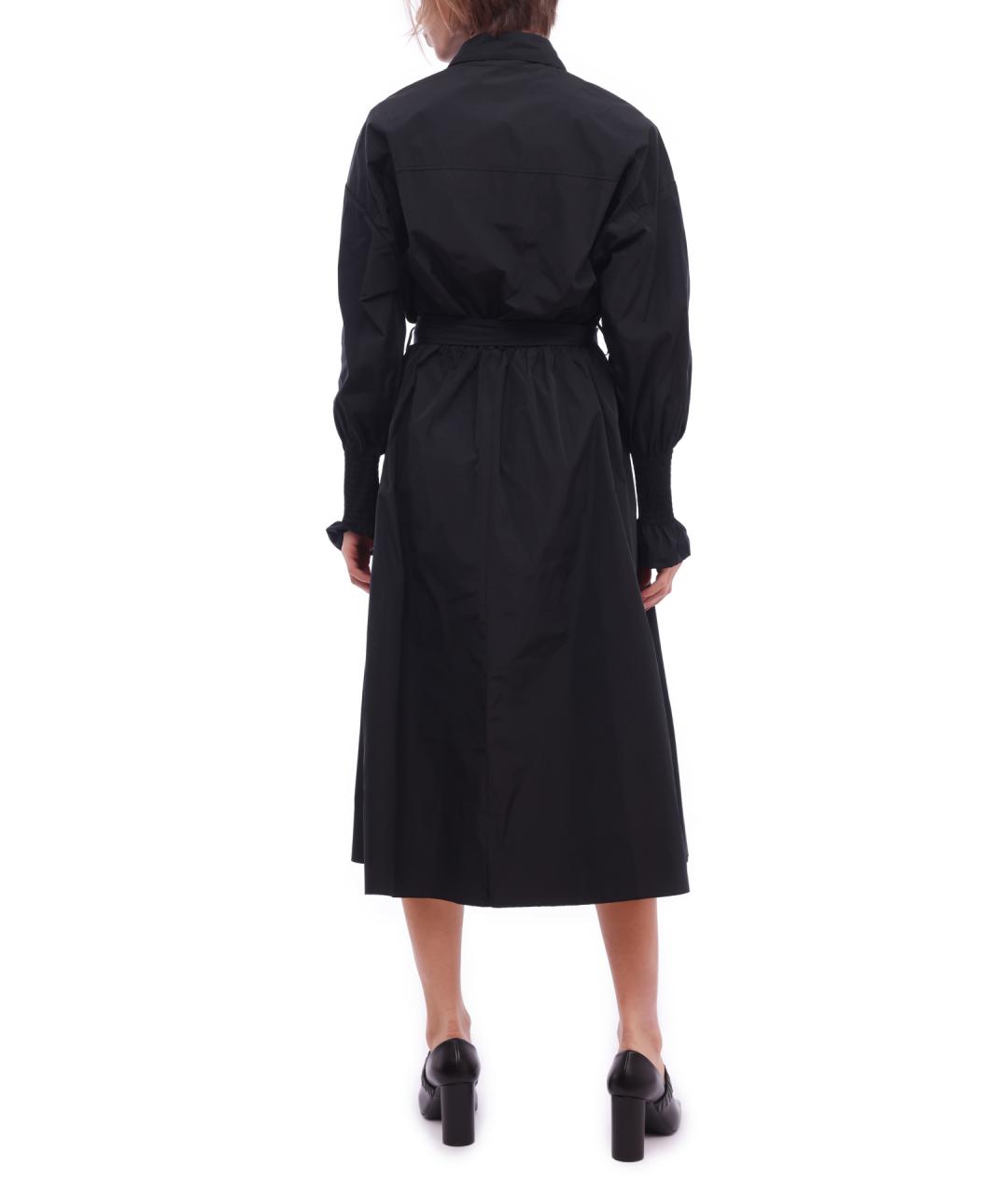 VALENTINO Черное полиэстеровое повседневное платье, фото 2