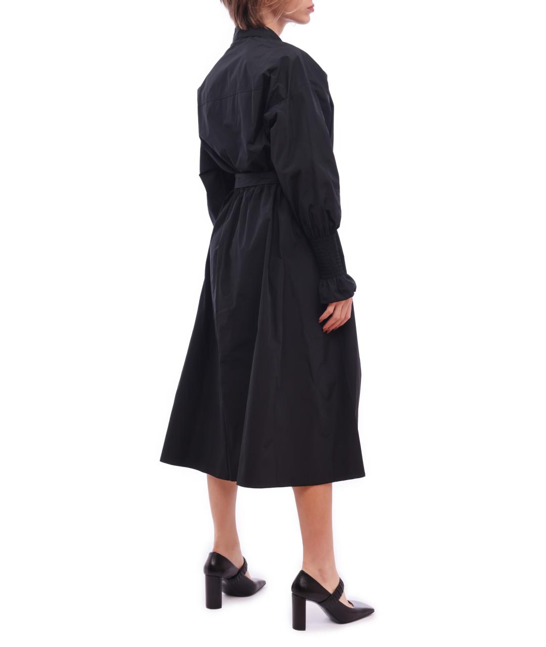VALENTINO Черное полиэстеровое повседневное платье, фото 5