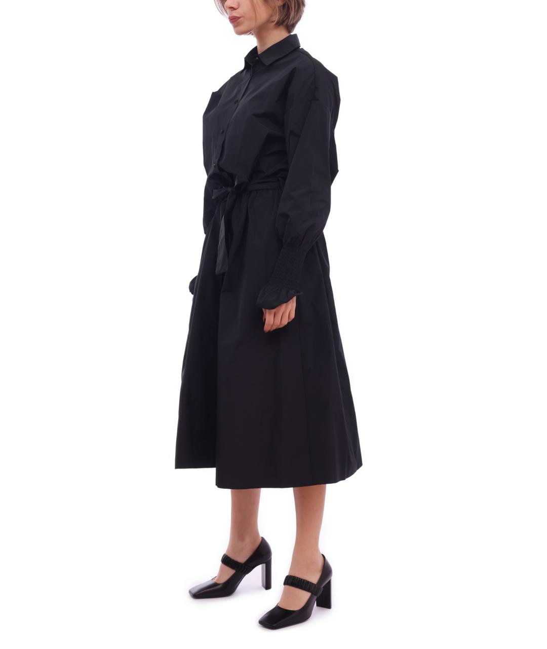 VALENTINO Черное полиэстеровое повседневное платье, фото 4