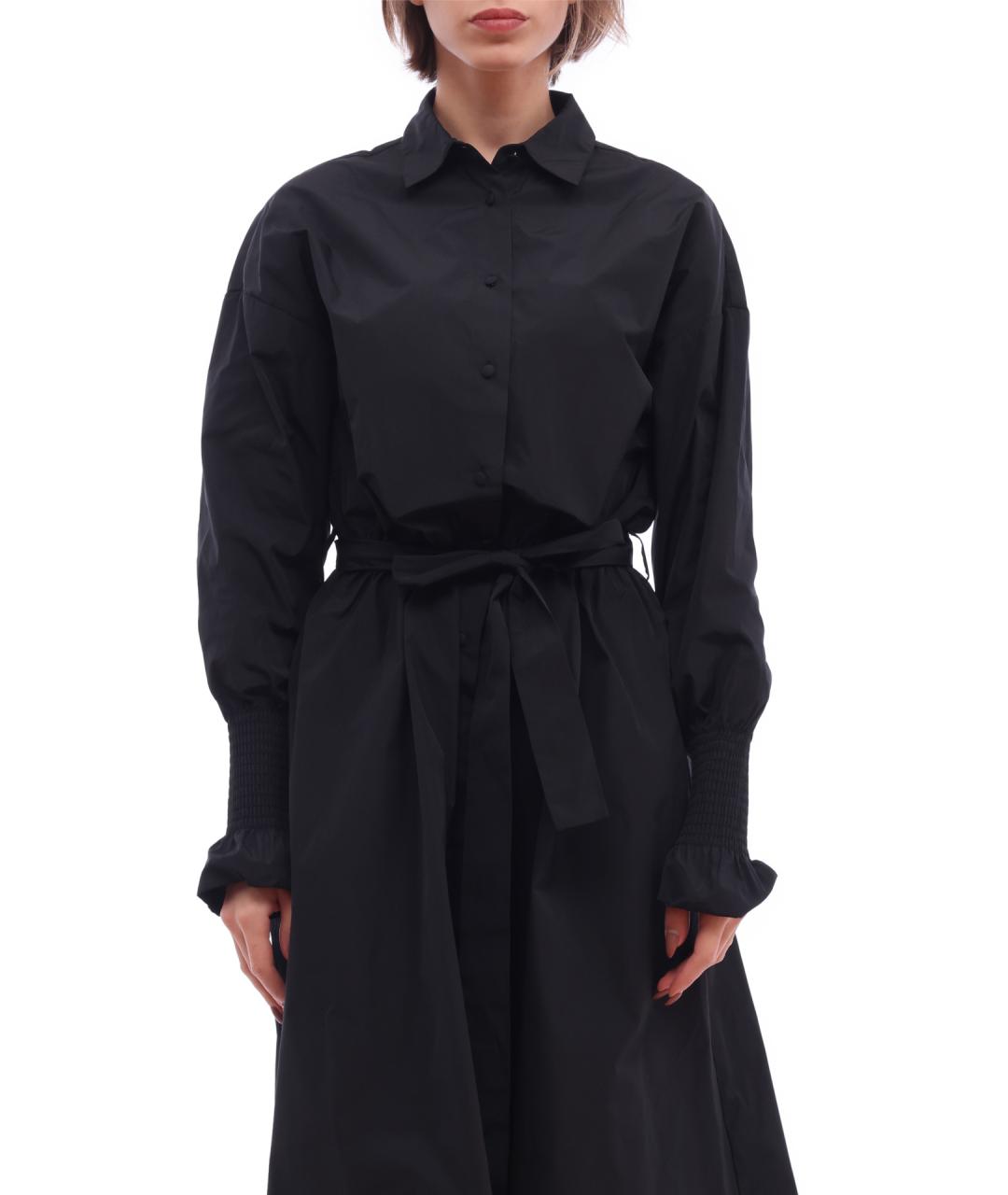 VALENTINO Черное полиэстеровое повседневное платье, фото 3