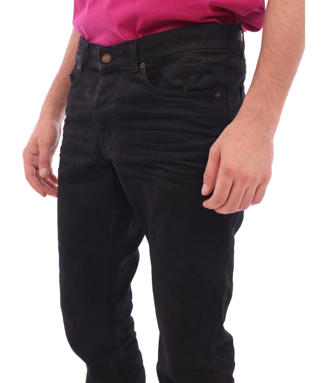 SAINT LAURENT Черные джинсы скинни, фото 3