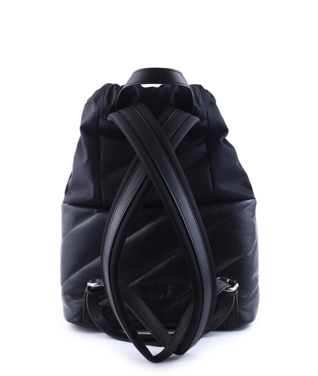 PINKO Черный кожаный рюкзак, фото 3