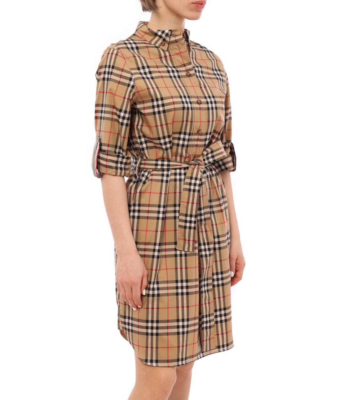 BURBERRY Хлопковое повседневное платье, фото 6