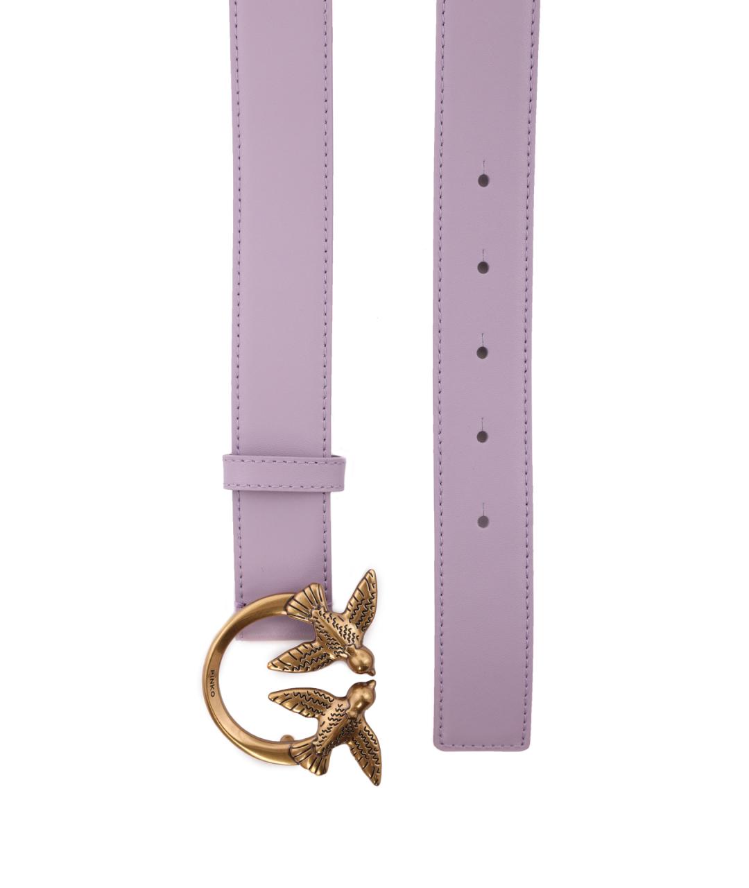 PINKO Фиолетовый кожаный ремень, фото 2
