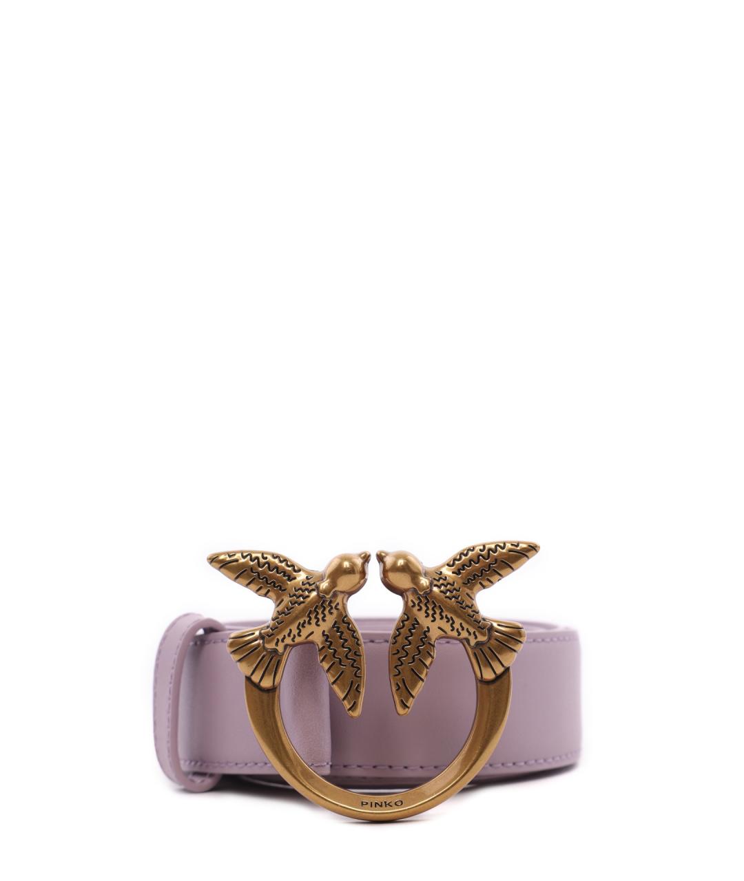 PINKO Фиолетовый кожаный ремень, фото 1