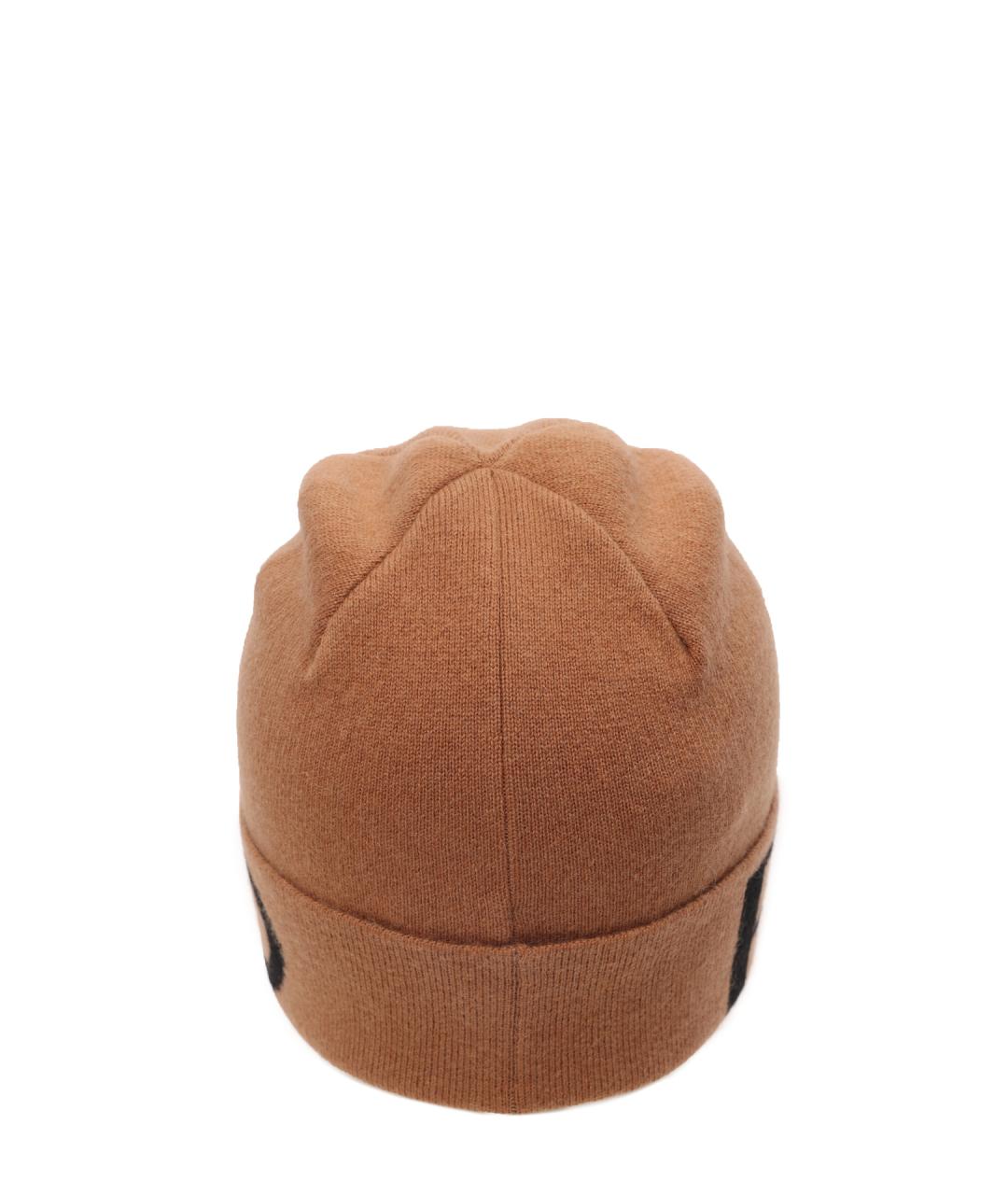 PINKO Коричневая шерстяная шапка, фото 4